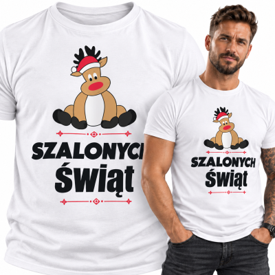 KOSZULKA ŚWIĄTECZNA SZALONYCH ŚWIĄT